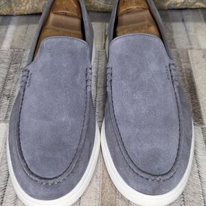 Hugo Boss Men's Moc Sienne Slip On Loafers. Grey Suede EU46 EXCELLENT!